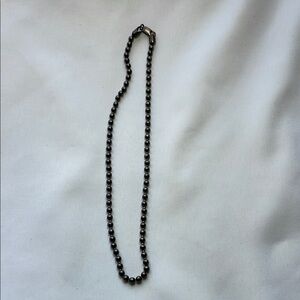 925 Black Beaded Necklace
